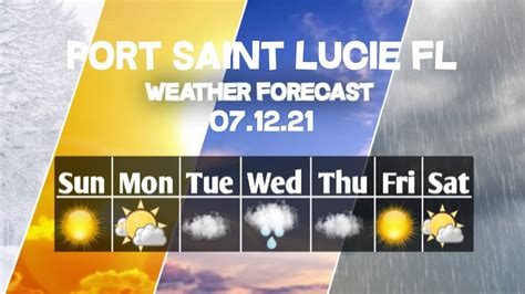 Be prepared with the most accurate 10-day forecast for Port Saint Lucie, FL, United States with highs, lows, chance of precipitation from The Weather Channel and Weather.com